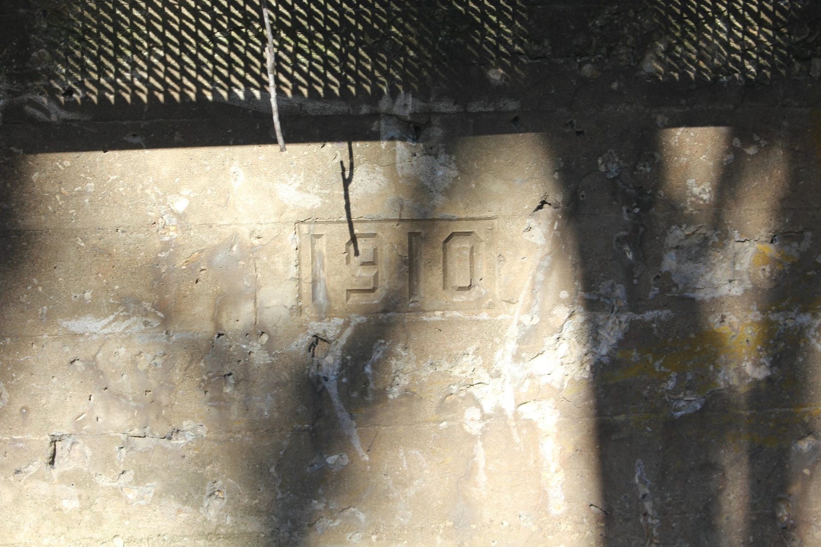 Stamp on west abutment